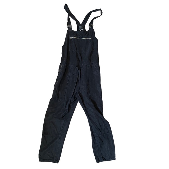 Aritzia Wilfred Valetta Black Lyocoel Overalls SZ XS - Picture 12 of 13
